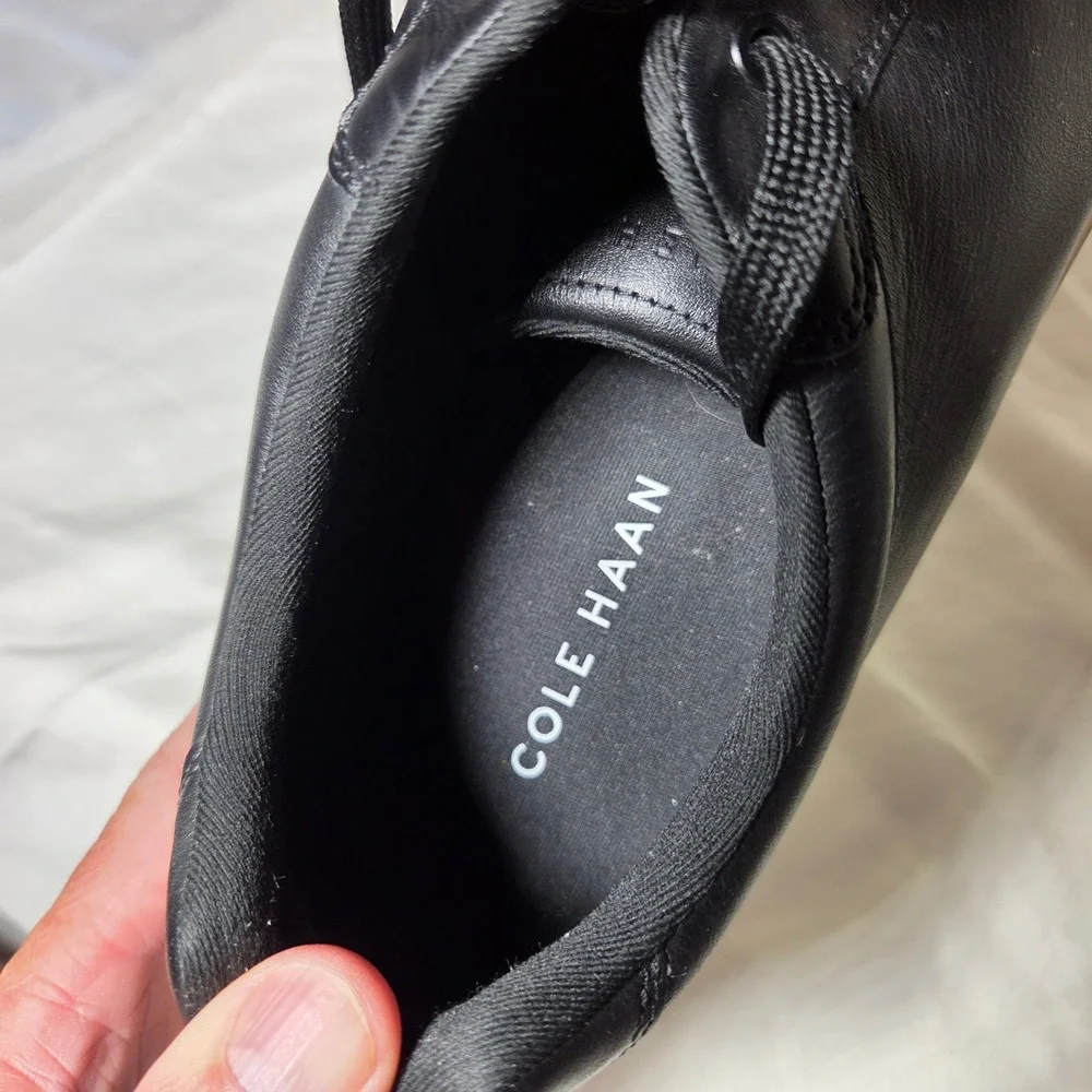 Cole Haan Mens Grand Crosscourt Black Leather Sneakers C40224 Size 14 M
